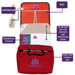 MediCrystal Amethyst Mat wellness setup ready for home spa routine