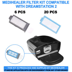 Medihealer DreamStation 2 pollen filter set for reduced particle exposure