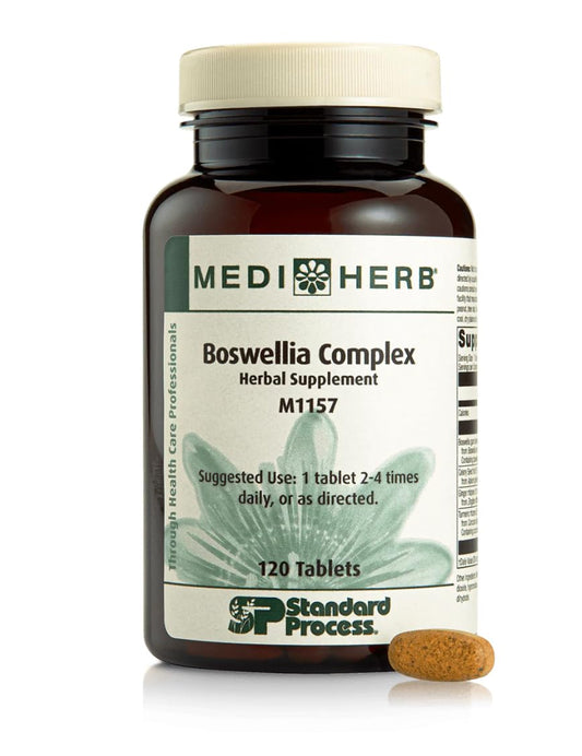 MediHerb Boswellia Complex bottle front for daily joint support.