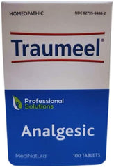 MediNatura Traumeel safe homeopathy usage guide on the package.