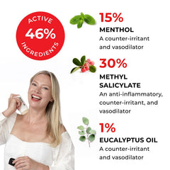 Medistik stick applying on back demonstrates targeted relief during workouts.