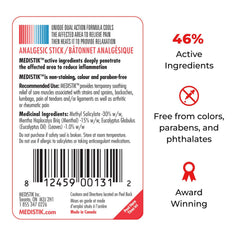 Medistik neck application shows flexible relief for neck tension.