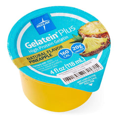 Medline Active Gelatein Plus pineapple cup is a protein-packed, easy-to-serve snack.