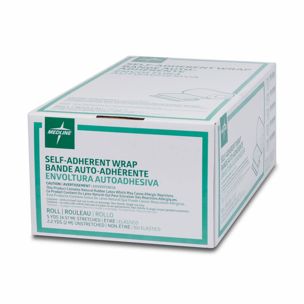 Individually wrapped Medline bandage for clean, on-the-go use.