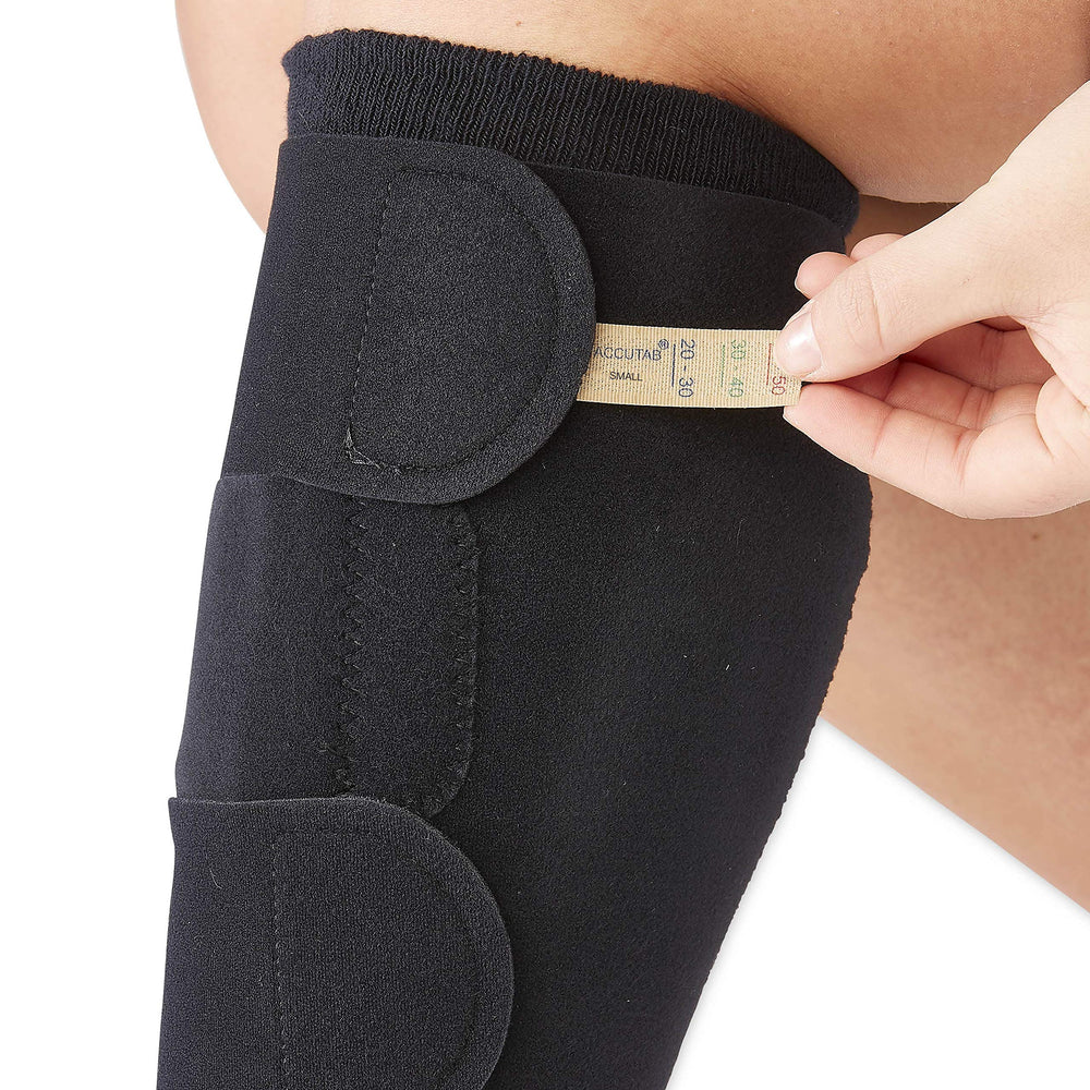 Medline Comprecares ACCUTAB measuring devices enabling precise compression adjustments.