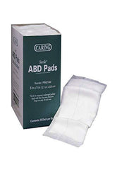 Medline Essentials abdominal pad showing absorbent material to wick away fluid for a drier surface