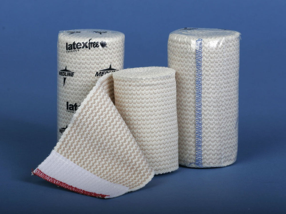 Medline Matrix Elastic Bandage with self-closure for secure, adjustable compression in daily injury care.