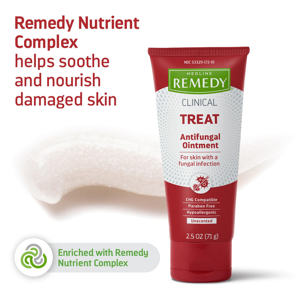 Medline Remedy Phytoplex antifungal ointment 2.5 oz case-pack-12, ready for multi-user households