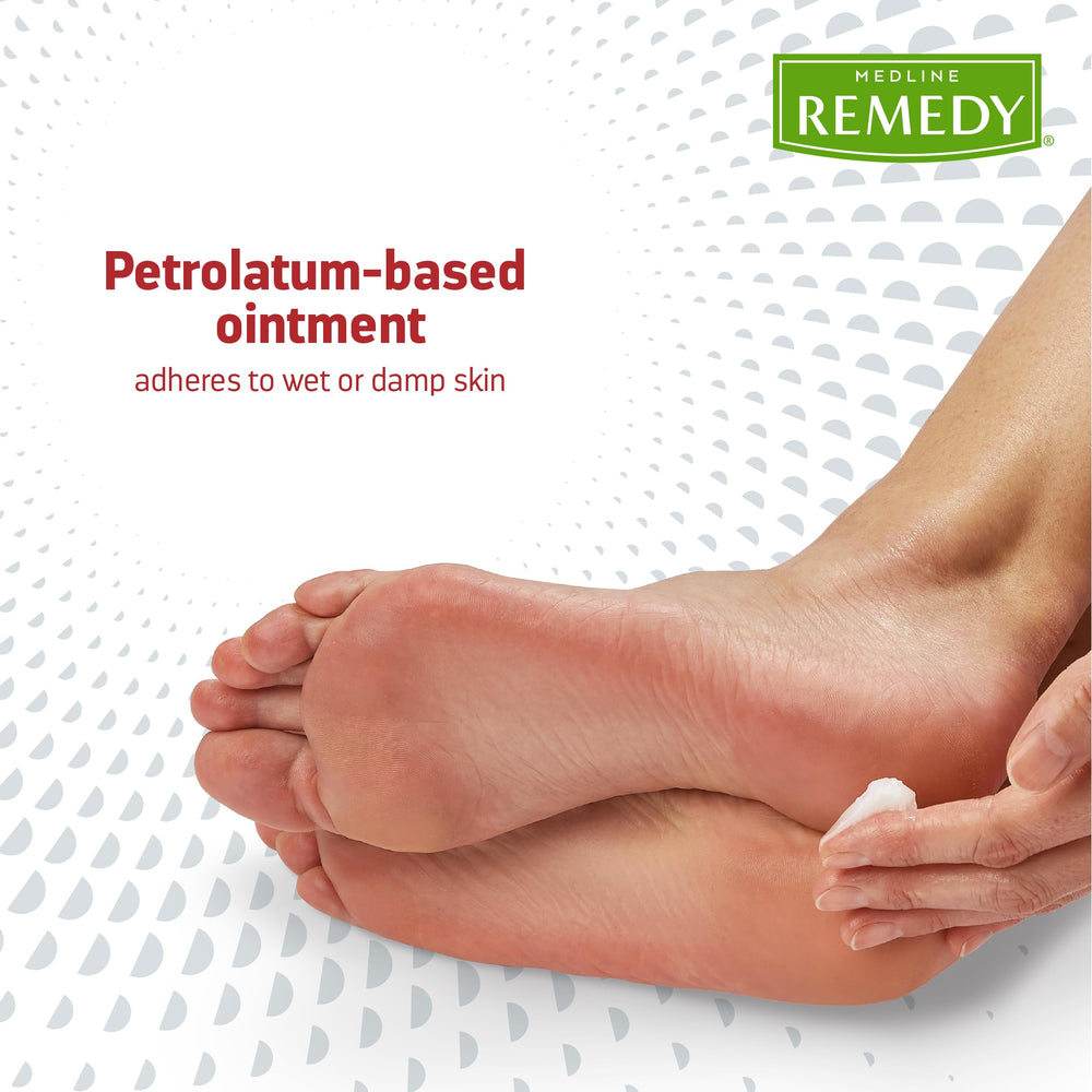 Medline Remedy Phytoplex antifungal ointment 2.5 oz textured-ointment-closeup, creamy consistency for precise dosing