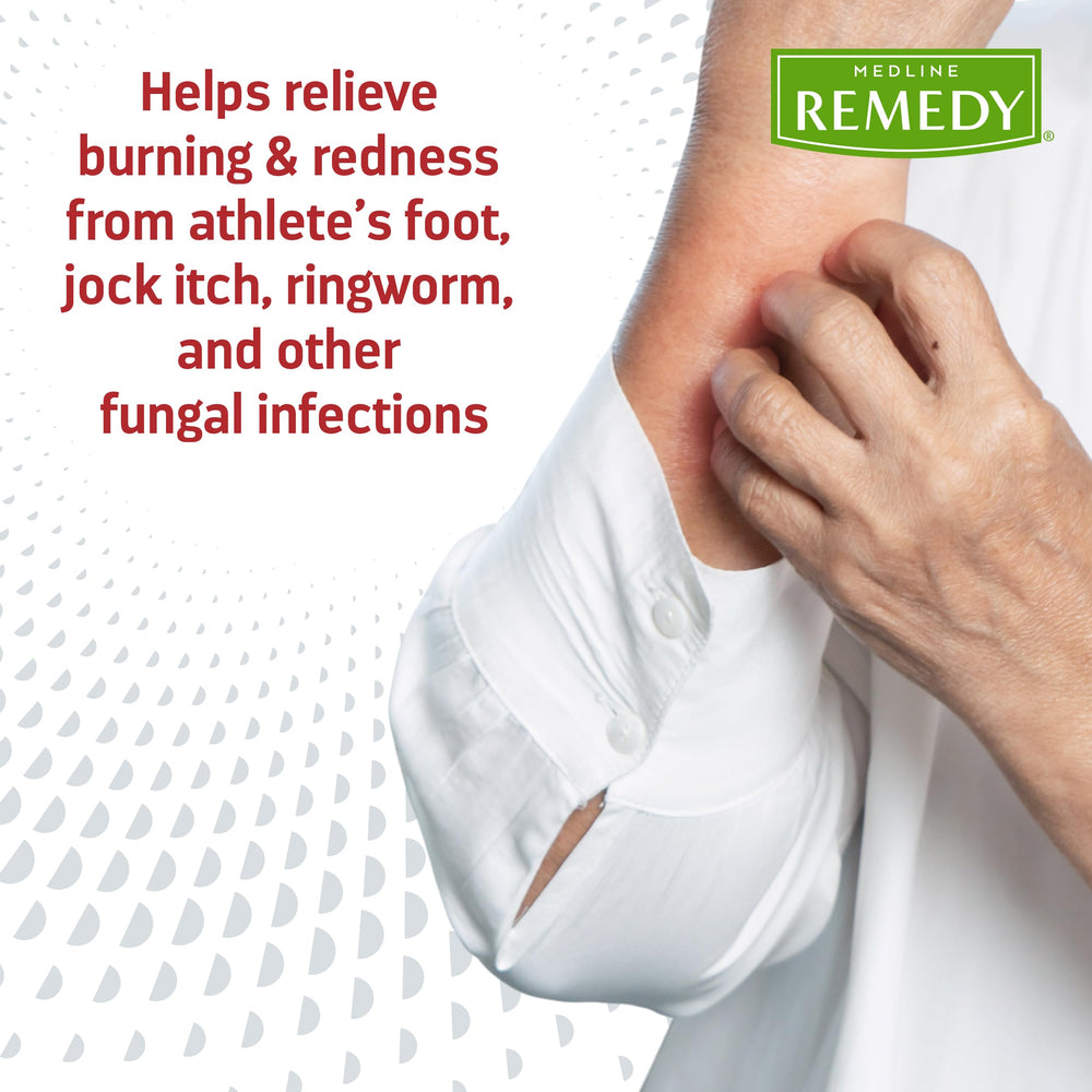Medline Remedy Phytoplex antifungal ointment 2.5 oz tube opening, easy application with flip cap
