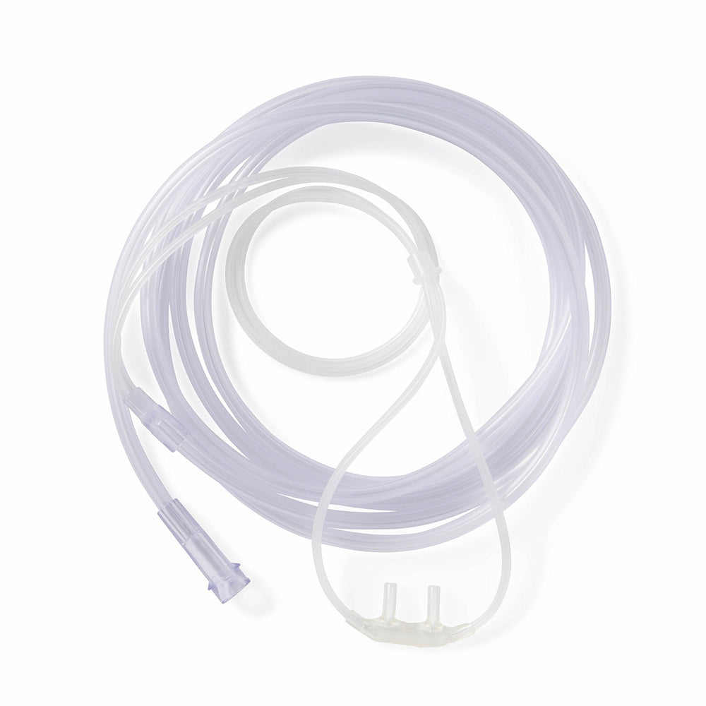 Medline Soft-Touch nasal cannula with 4-foot tubing for comfortable airflow.
