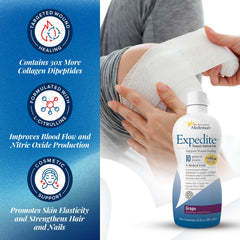 L-Citrulline ingredient highlight on Medtrition Expedite bottle for circulation support.