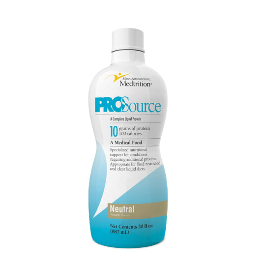 Medtrition Prosource bottle pour demonstrates quick liquid protein mixing.