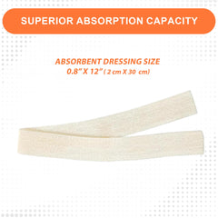 MedVance Silver Calcium Alginate Dressing cut-to-size; adaptable for tricky wound areas.