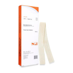 MedVance Silver Calcium Alginate Dressing packaging; sterile and ready for hospital use.