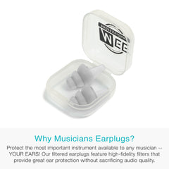 MEE audio 25dB flat response filter close-up for high fidelity
