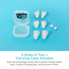 MEE audio earplugs on stage for concert protective use