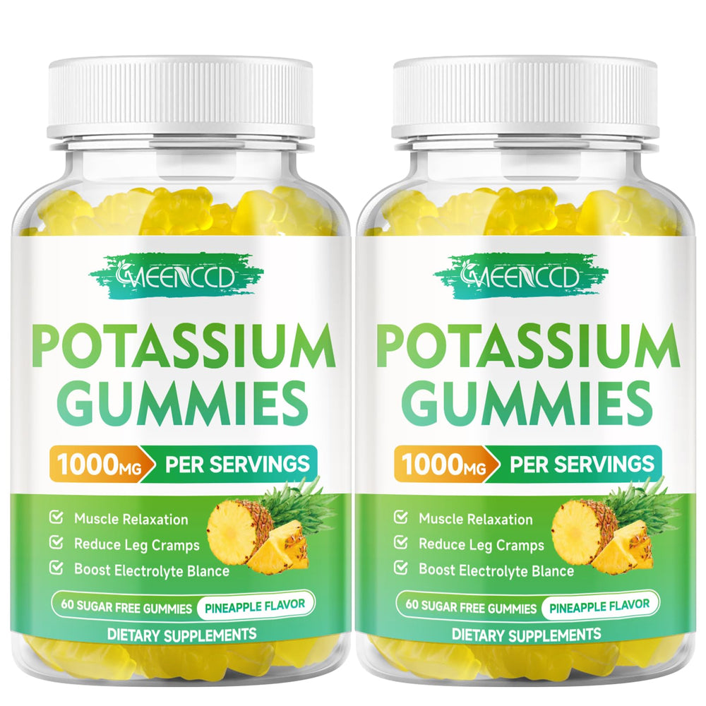 MEENCCD potassium citrate gummies pineapple flavor ideal for pre or post workout hydration