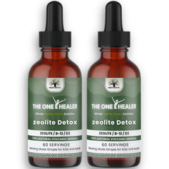 Mega Health The One Healer Zeolite Detox bottle ready for family use