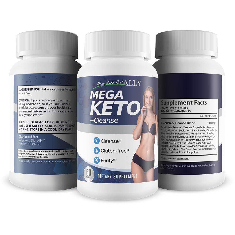 Pour Mega Keto Diet + Cleanse into glass for hydration and cleanse routine