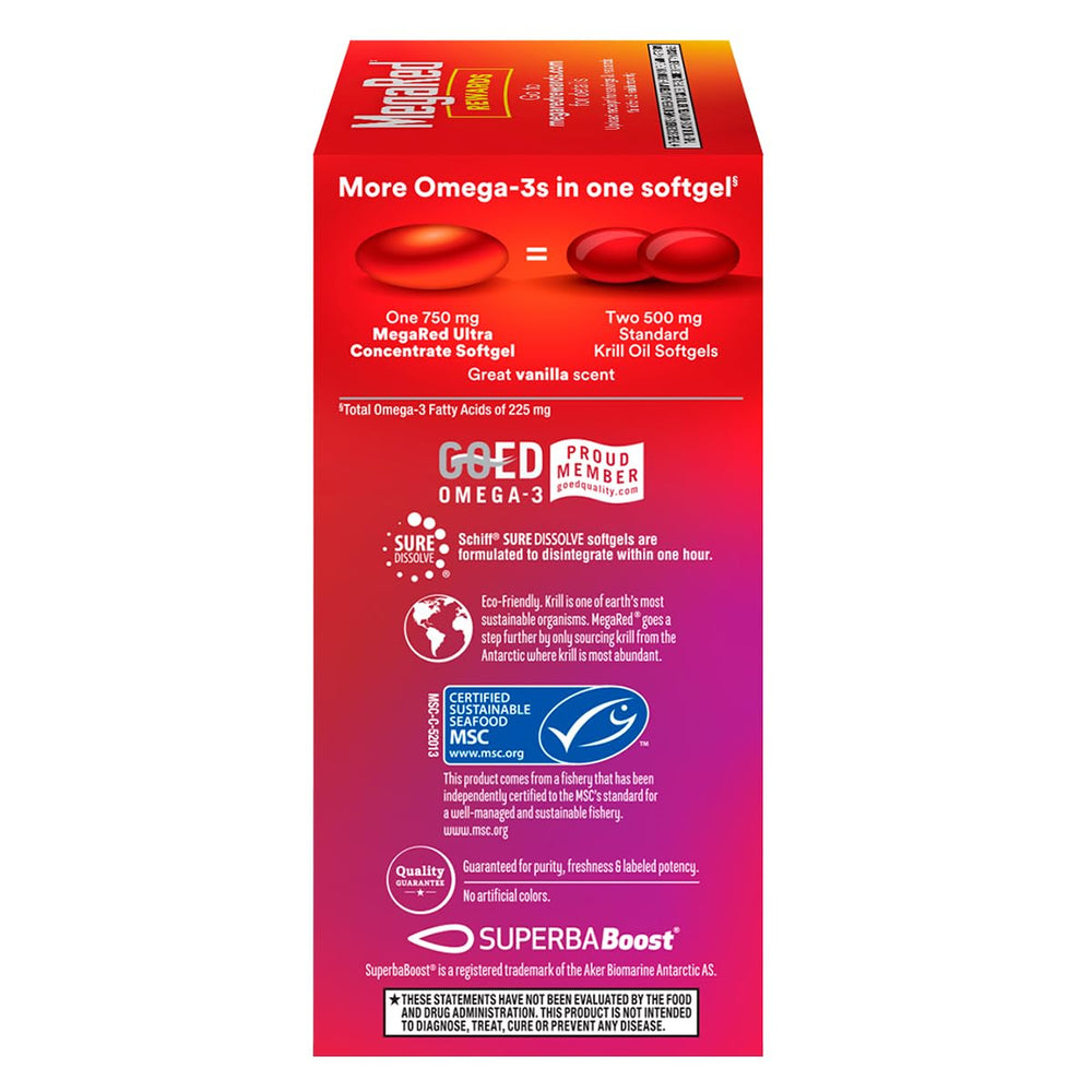 MegaRed phospholipid-form omega-3 for improved absorption.