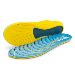 MEGAComfort memory foam insole close-up with arch support for all-day comfort.