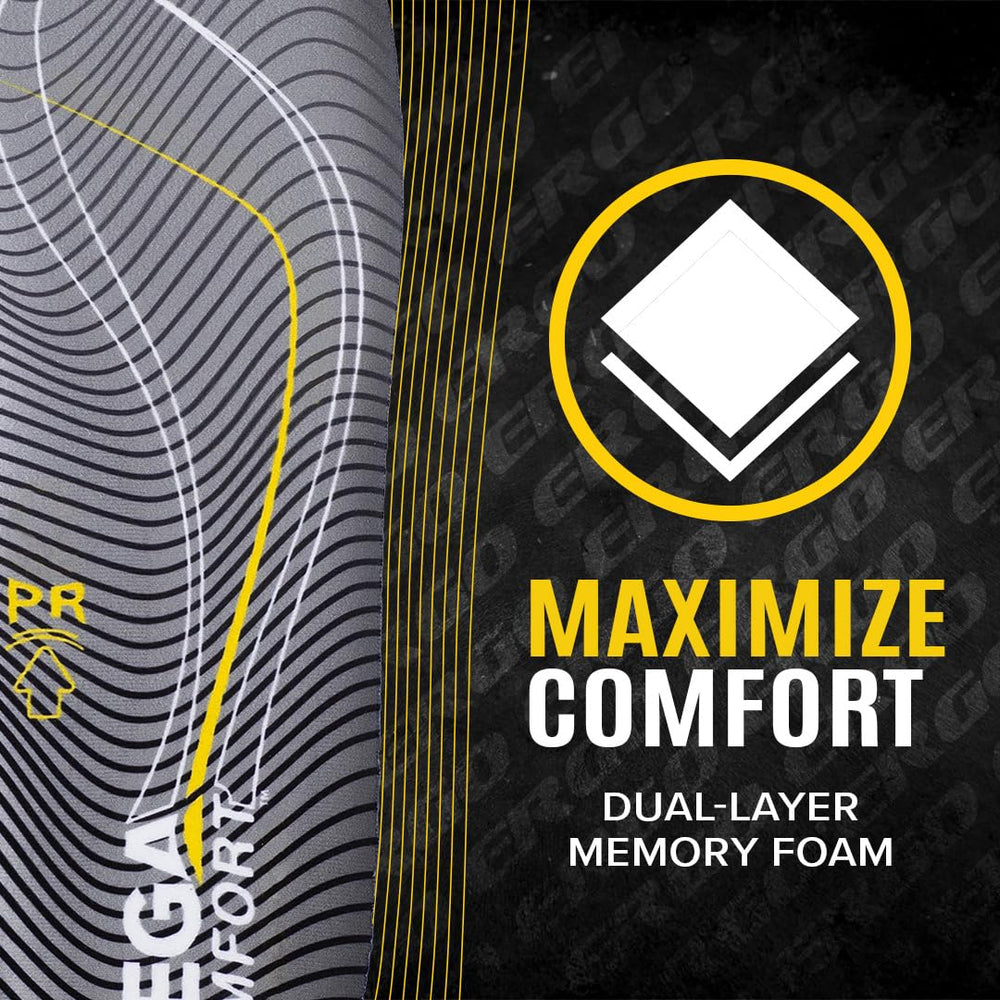 MEGAComfort puncture-resistant insoles unisex-fit offer versatile comfort for men and women.