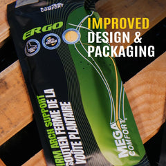 MEGAComfort unisex-design insoles suit women and men with balanced support.