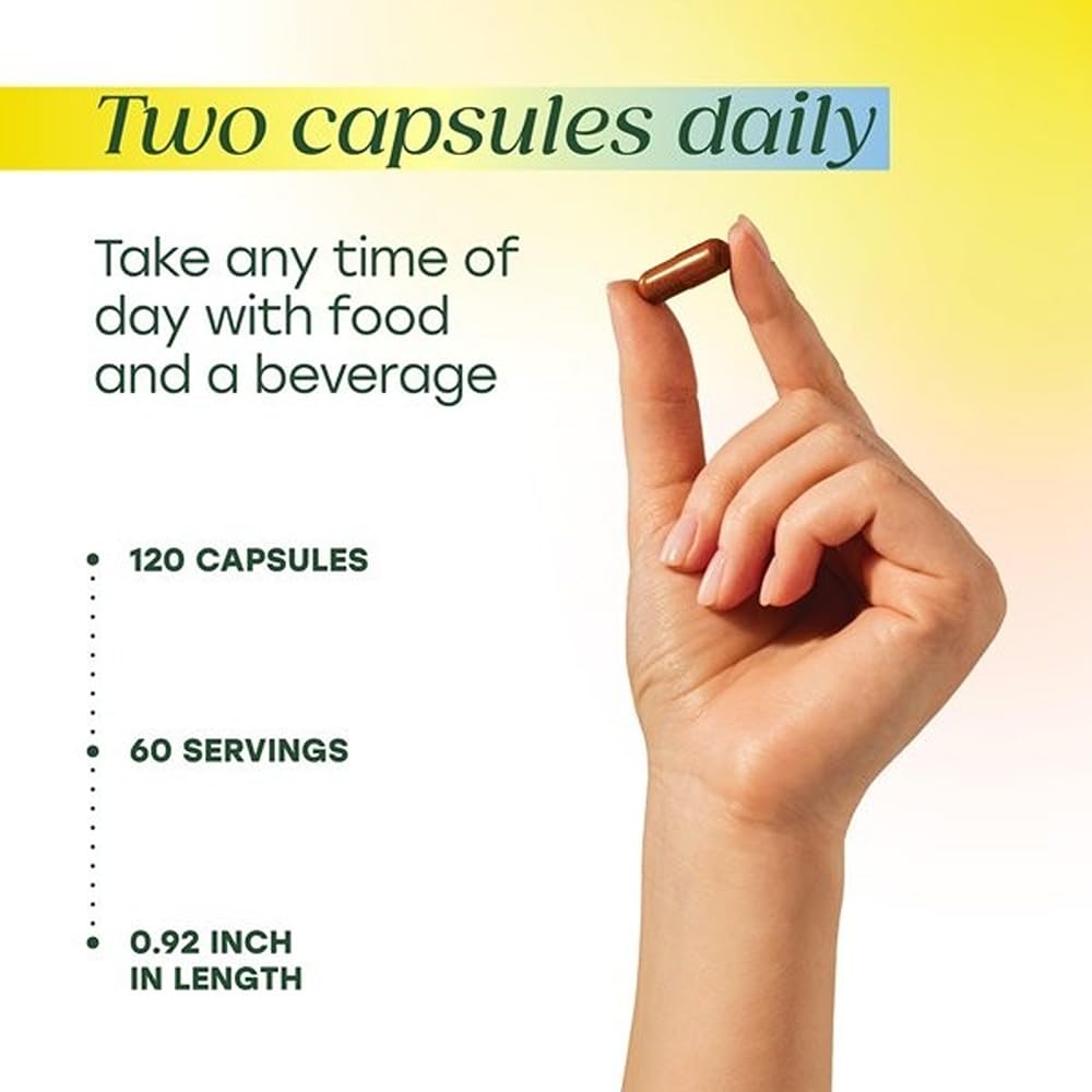 Capsules poured from MegaFood bottle illustrating portability