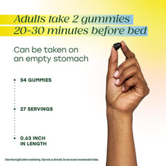 MegaFood Melatonin Gummies vegan label indicating plant-based formula.