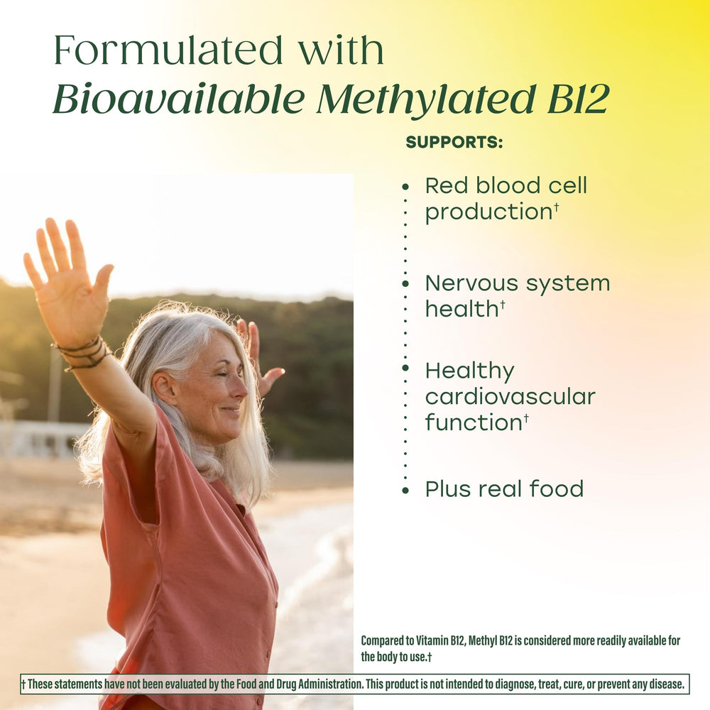 MegaFood beetroot ingredient visible, emphasizing a whole-food approach to energy support.