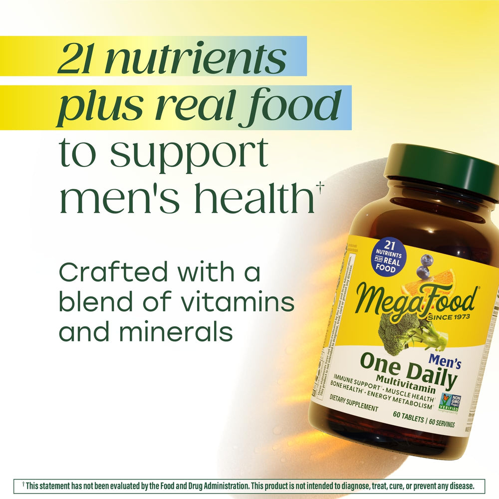 Real-food ingredients in MegaFood multivitamin featuring blueberries
