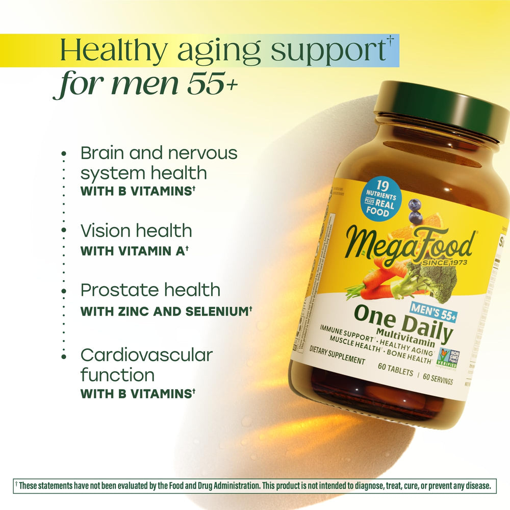 MegaFood real food ingredients orange broccoli carrot image signals nutrient rich formula