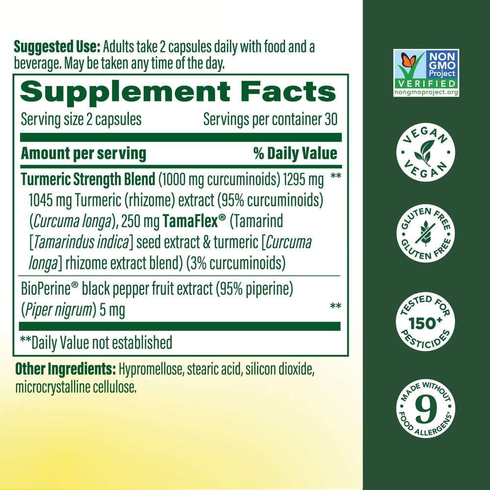 MegaFood Tamaflex blend illustration of tamarind and turmeric for joint comfort