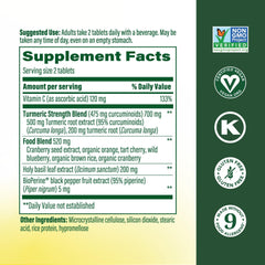 MegaFood turmeric capsules on a clean surface for daily use.