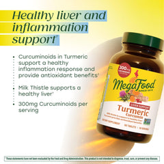 MegaFood turmeric curcumin turmeric root illustration for natural antioxidant support