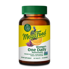 MegaFood Womens Multivitamin One Daily bottle front for daily support
