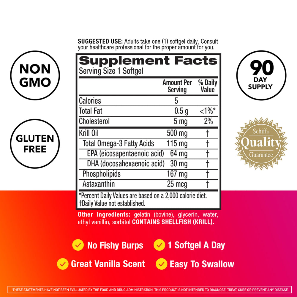 PureTech 3x purity label on MegaRed krill oil packaging.