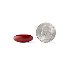 Closeup of the MegaRed Total Body + Refresh label with potential restful sleep and skin benefits.