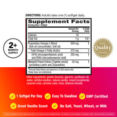 MegaRed Total Body + Refresh softgels in hand suggesting convenient daily support for joints and brain.