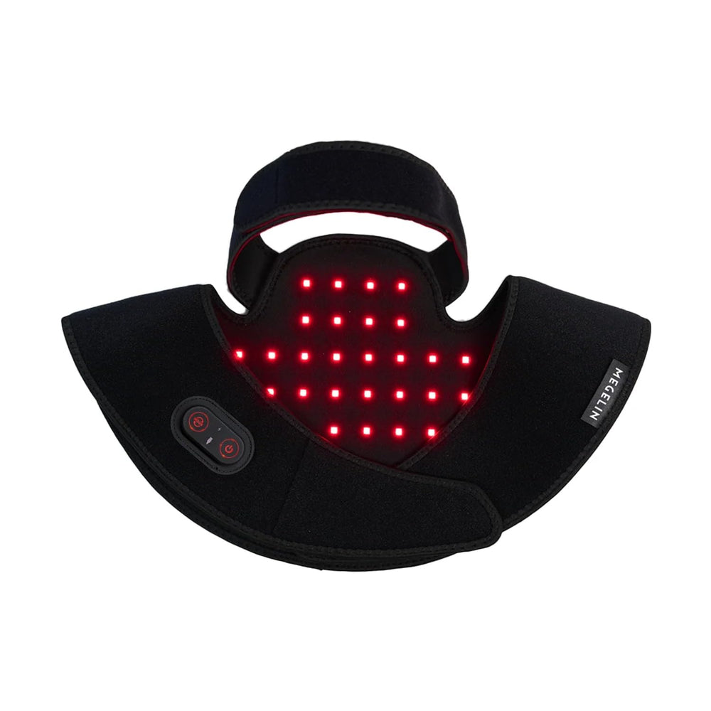 Megelin LED Wear for Neck & Shoulder targets tense neck muscles during desk work