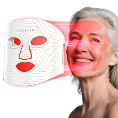 MEGELIN Upgrade LED mask front view for convenient at-home skincare sessions.