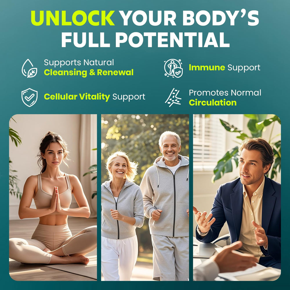 MEGNETA Spike Support ingredients graphic illustrates triple-action enzyme synergy.