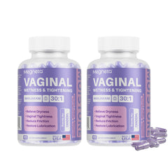 MEGNETA vaginal tightening capsules pack front boosts discreet daily use and potential firmness.