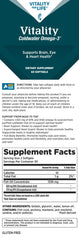 Melaleuca Coldwater Omega-3 capsules pour demonstrates easy daily intake.