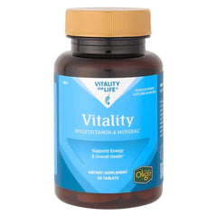 Melaleuca Vitality Men multivitamin bottle for daily energy support and overall wellness.