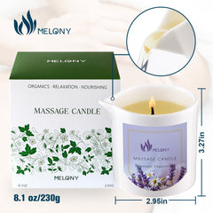 MELONY Luxury Massage Candle premium gift packaging suitable for birthdays and holidays