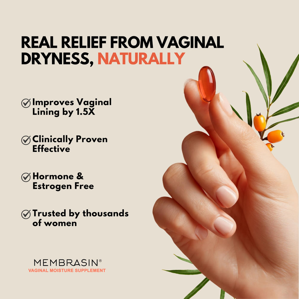 Membrasin Vitality Pearls capsules ready for easy daily use.