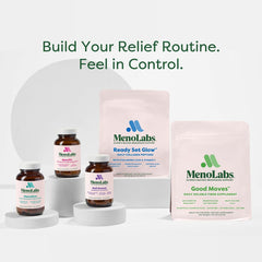 Icons for immune and brain health linked to Menolabs MenoFit