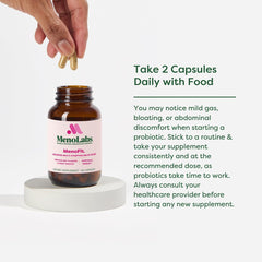 Packaging image of Menolabs MenoFit with no artificial flavors or colors